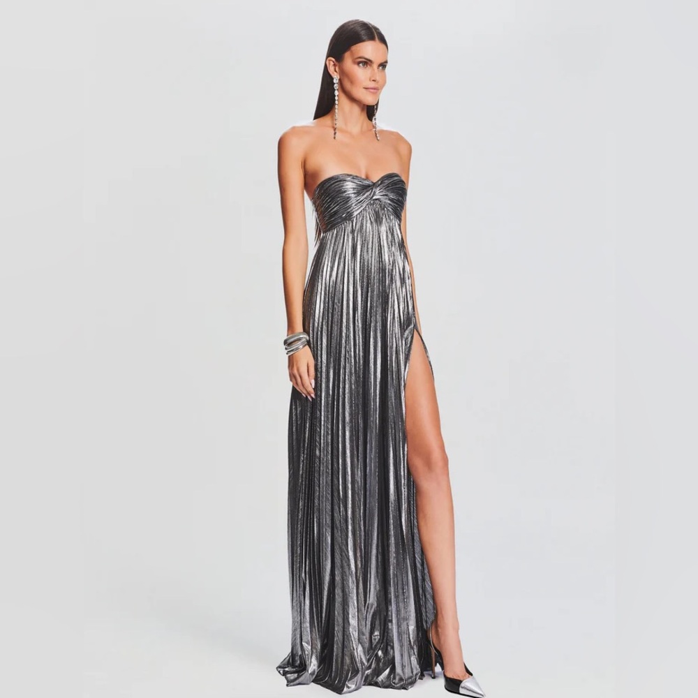Retrofete Zoa Silver Dress Size Small